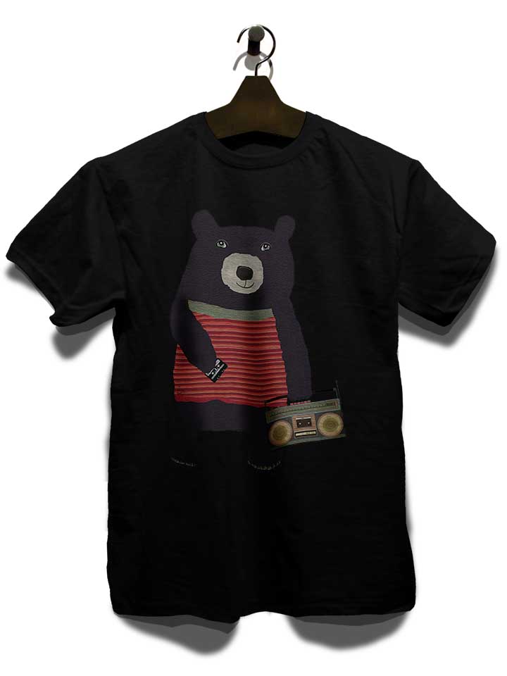 boombox-bear-t-shirt schwarz 3