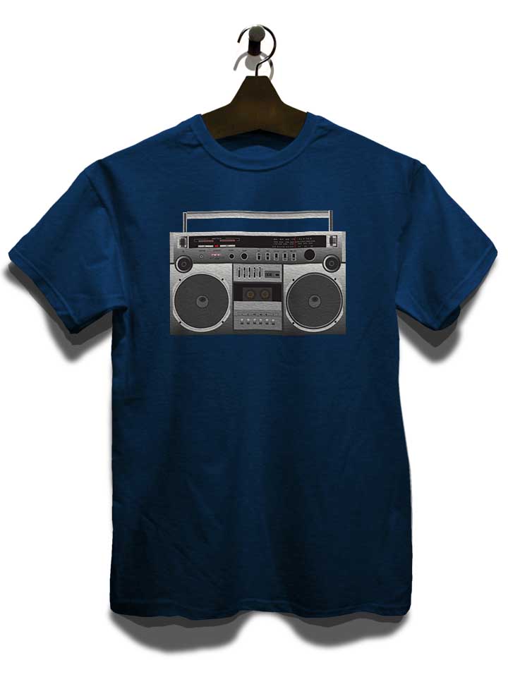 boombox-t-shirt dunkelblau 3