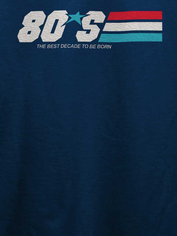 born-in-the-80s-t-shirt dunkelblau 4