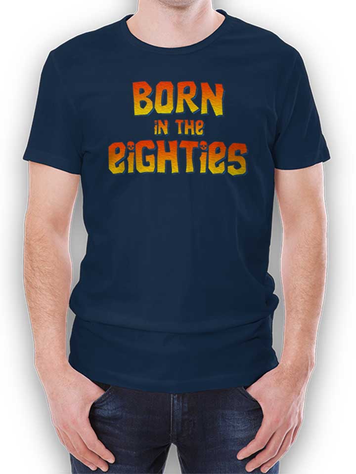Born In The Eighties Camiseta azul-marino L