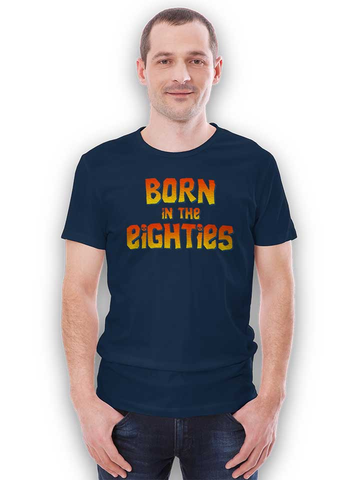 born-in-the-eighties-t-shirt dunkelblau 2