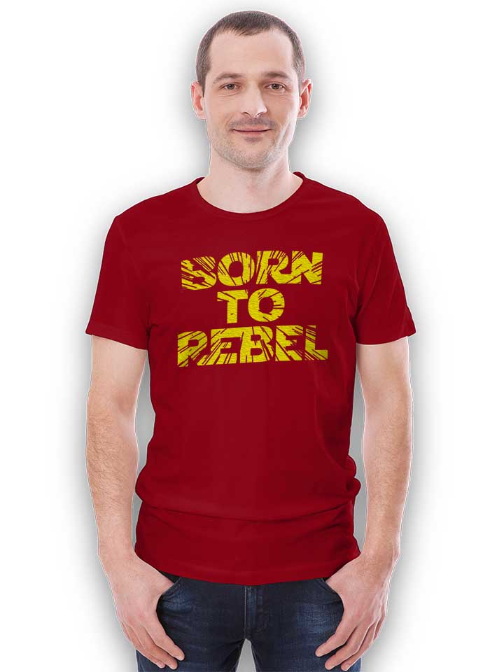 born-to-rebel-t-shirt bordeaux 2