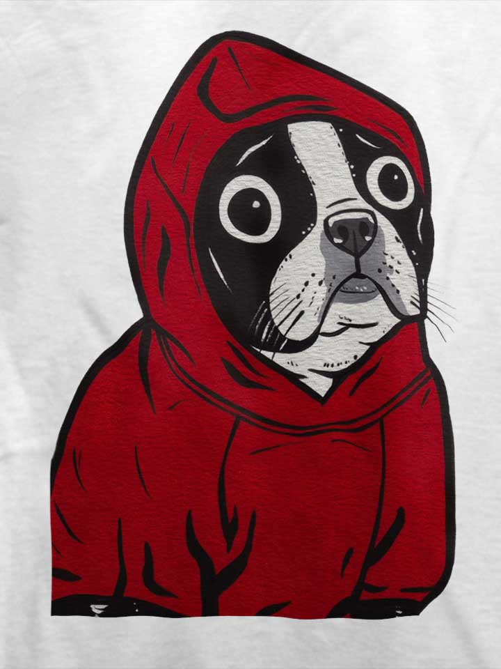 boston-terrier-red-hoodie-t-shirt weiss 4