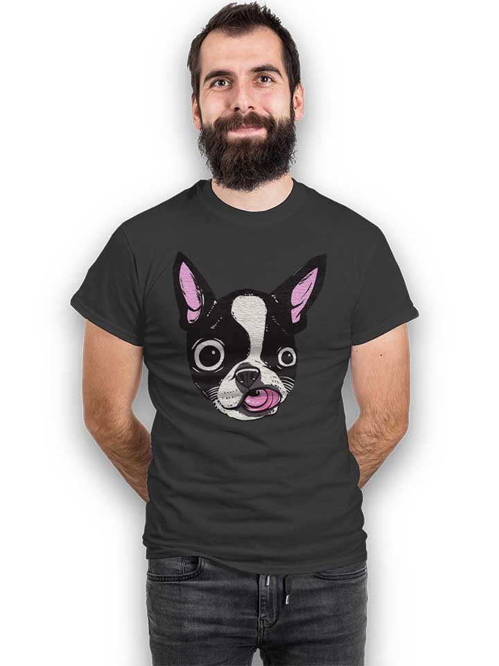 boston-terrier-tongue-t-shirt dunkelgrau 2