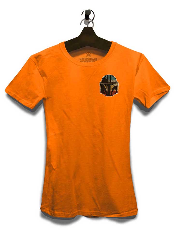 bounty-hunter-helmet-chest-print-damen-t-shirt orange 3