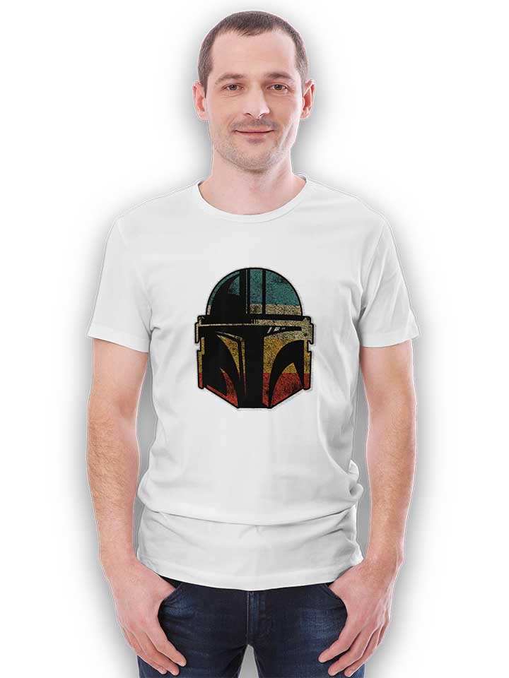 bounty-hunter-helmet-t-shirt weiss 2
