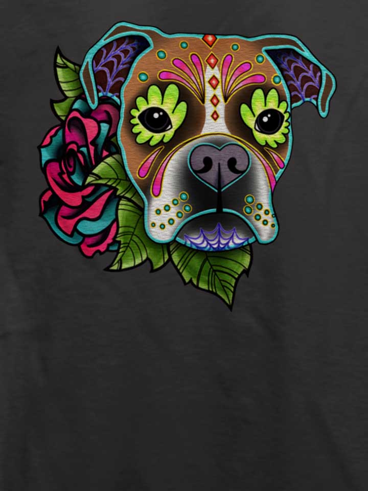 boxer-dog-t-shirt dunkelgrau 4