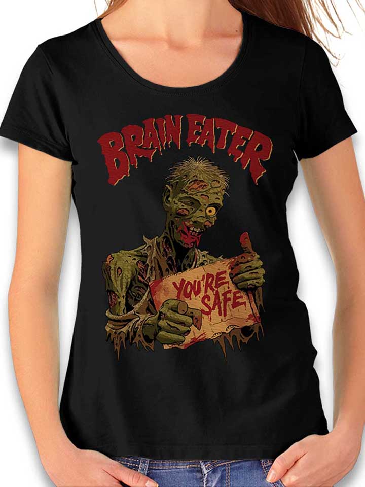 brain-eater-damen-t-shirt schwarz 1