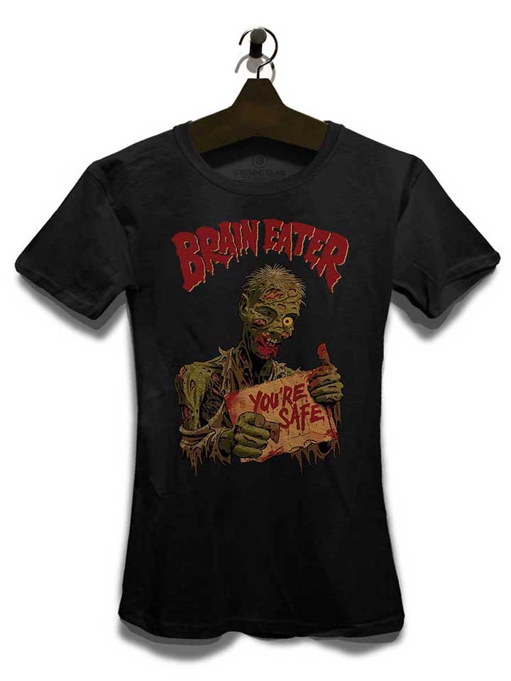 brain-eater-damen-t-shirt schwarz 3