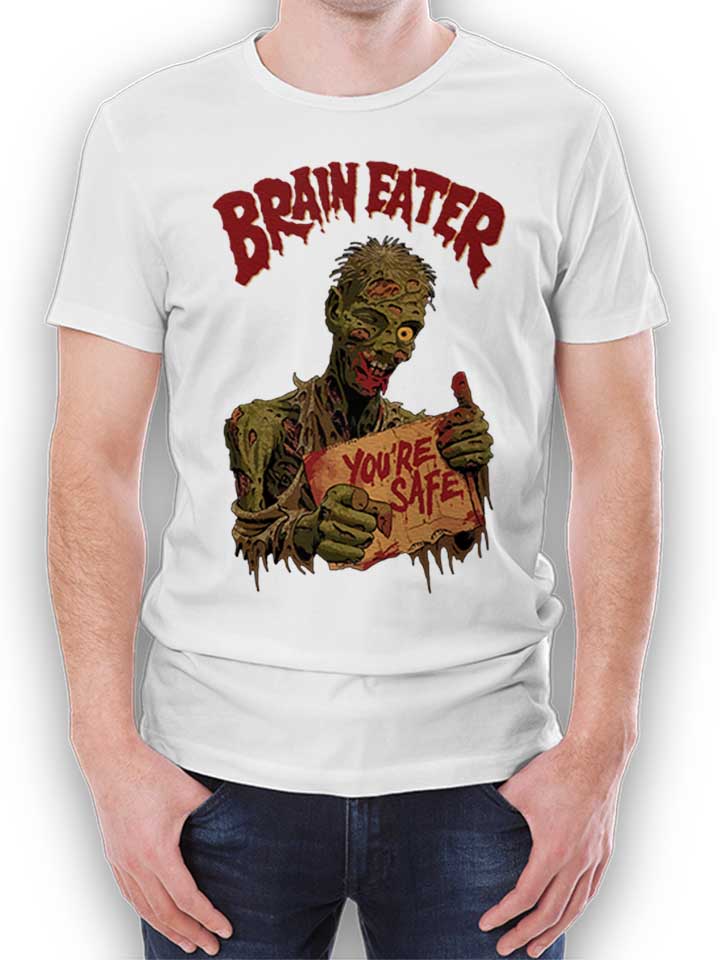 Brain Eater T-Shirt weiss L