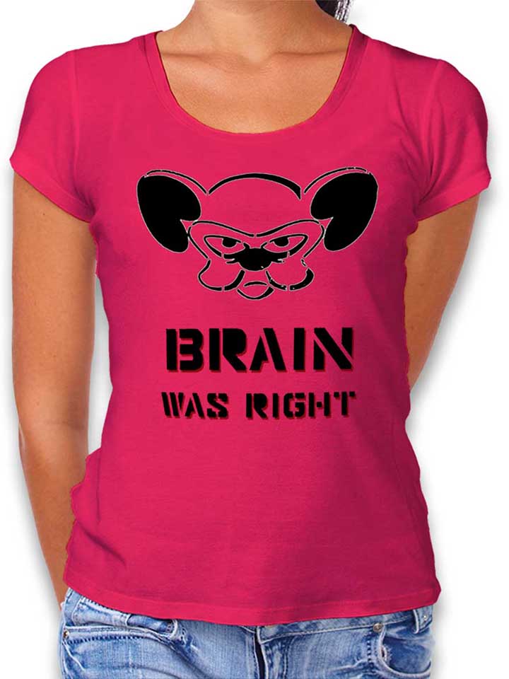 brain-was-right-damen-t-shirt fuchsia 1