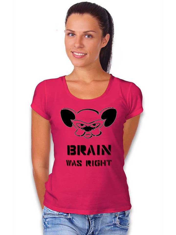 brain-was-right-damen-t-shirt fuchsia 2