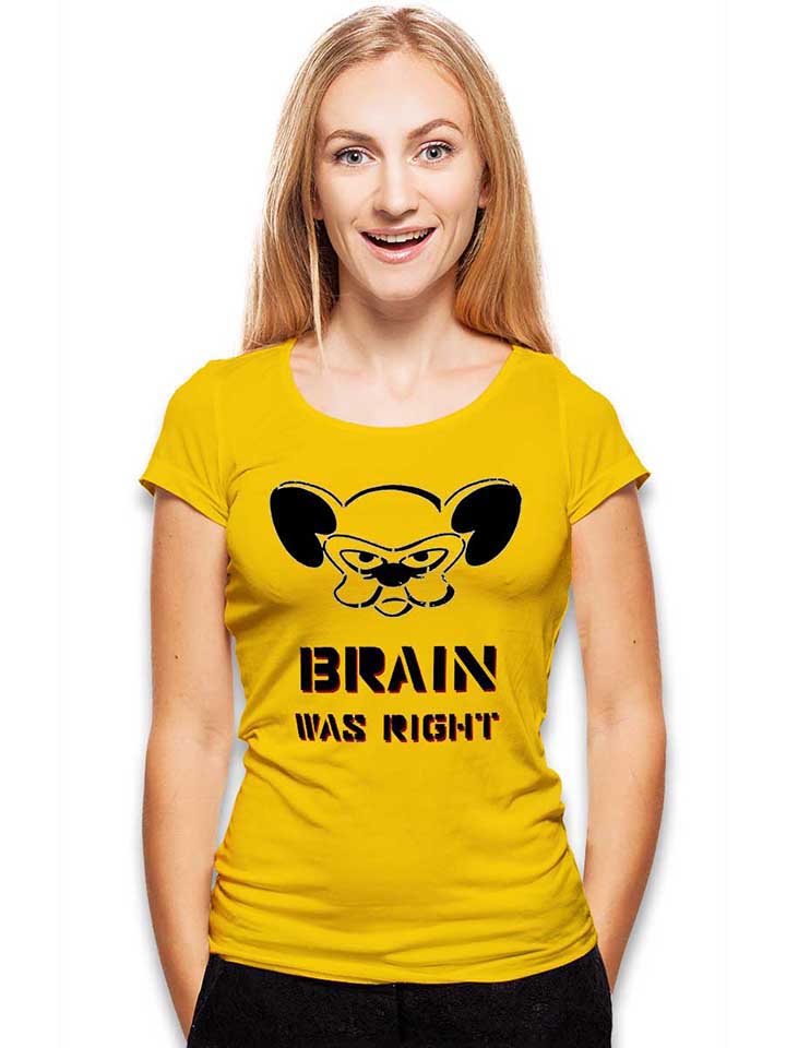 brain-was-right-damen-t-shirt gelb 2