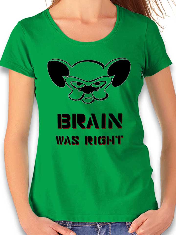 Brain Was Right Damen T-Shirt gruen L