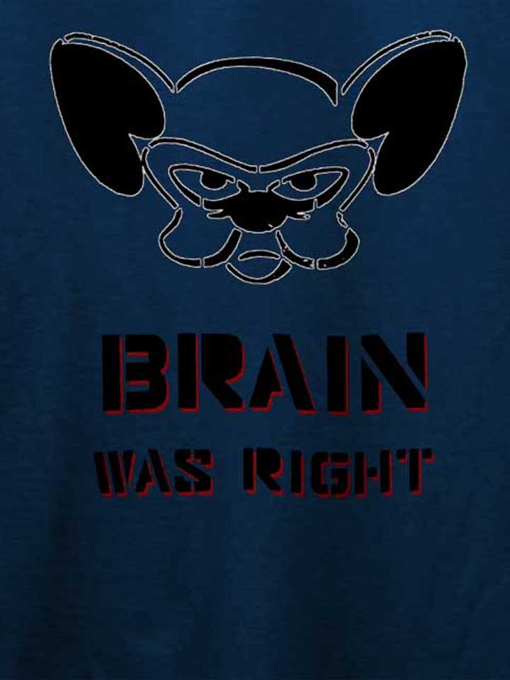 brain-was-right-t-shirt dunkelblau 4