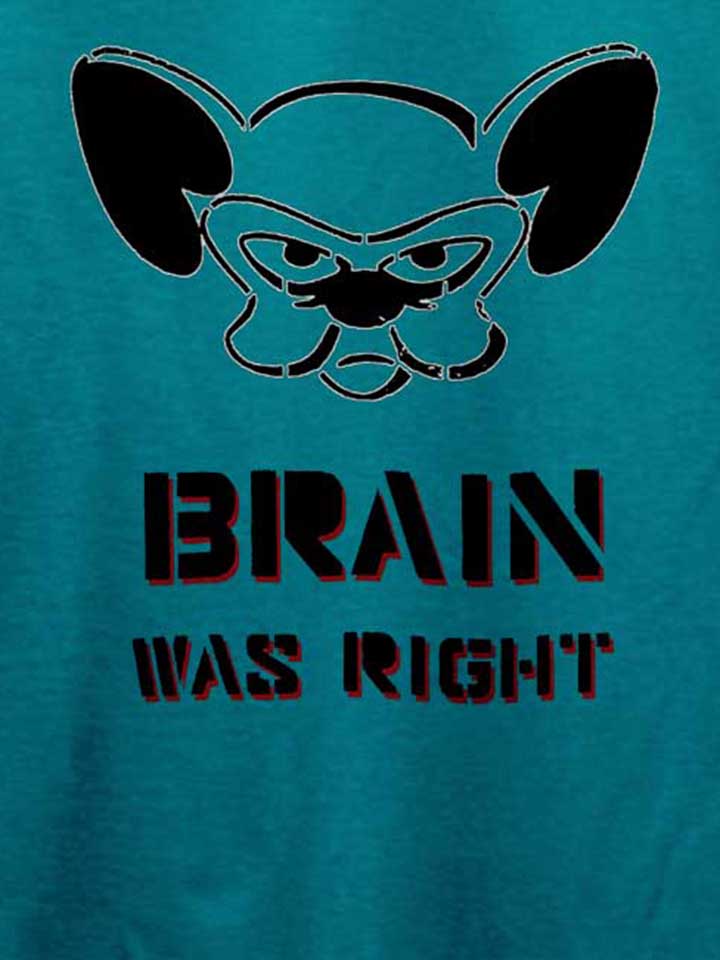 brain-was-right-t-shirt tuerkis 4