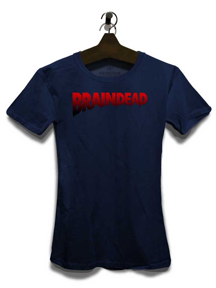 braindead-logo-damen-t-shirt dunkelblau 3