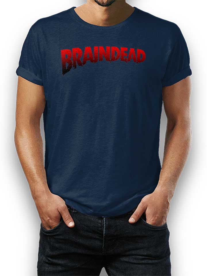 Braindead Logo Kinder T-Shirt dunkelblau 110 / 116
