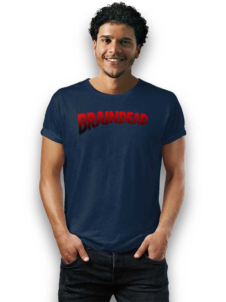 braindead-logo-t-shirt dunkelblau 2
