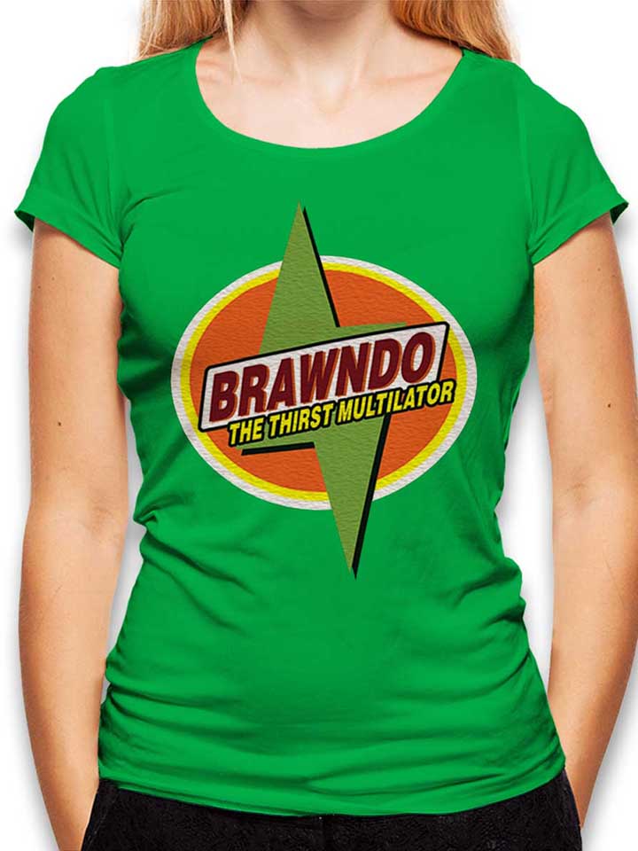 Brawndo The Thirtst Multilator Womens T-Shirt green L