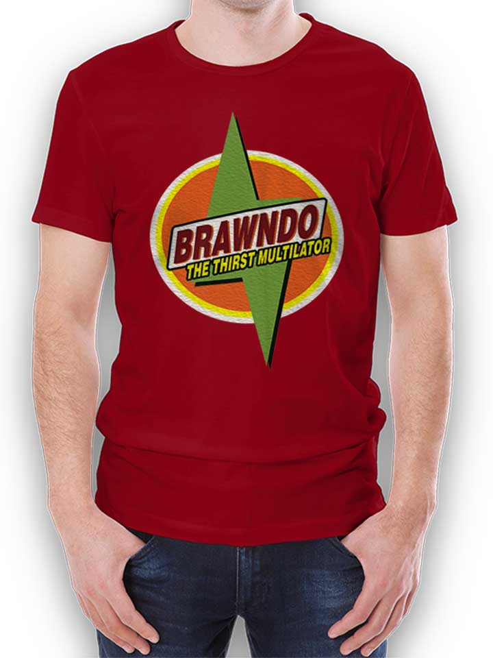 Brawndo The Thirtst Multilator T-Shirt maroon L