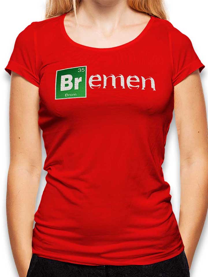 Bremen Womens T-Shirt red L