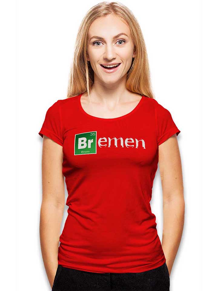 bremen-damen-t-shirt rot 2