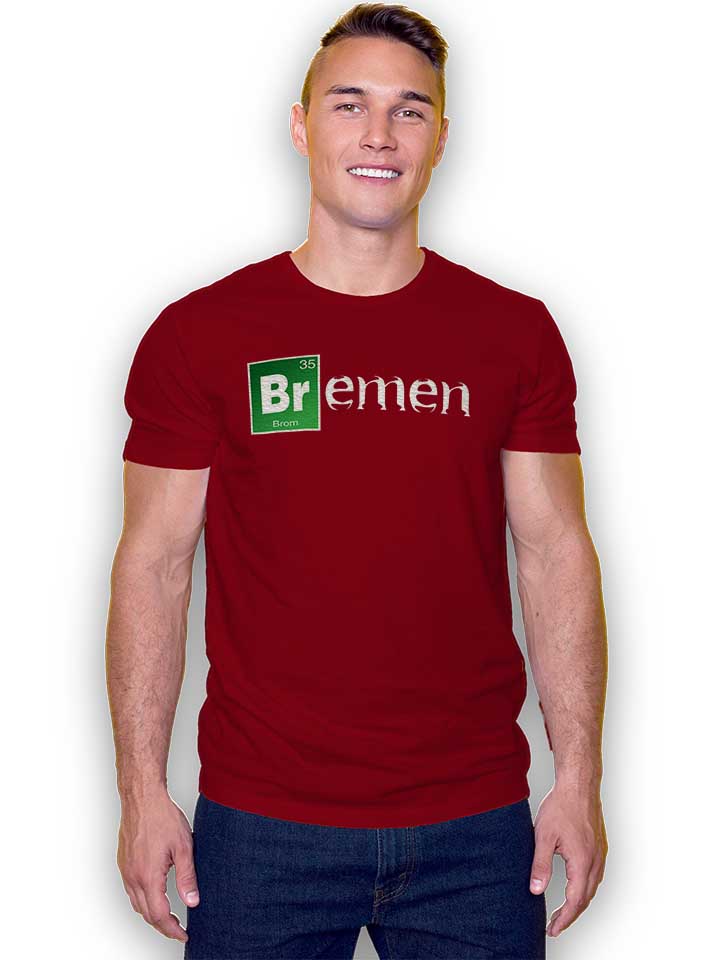 bremen-t-shirt bordeaux 2