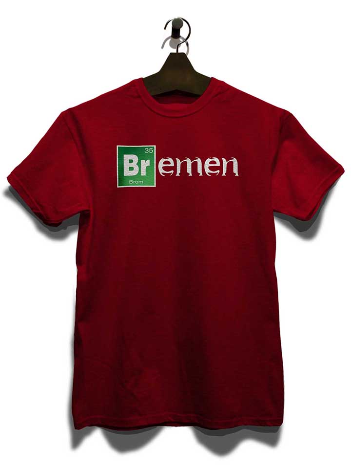 bremen-t-shirt bordeaux 3