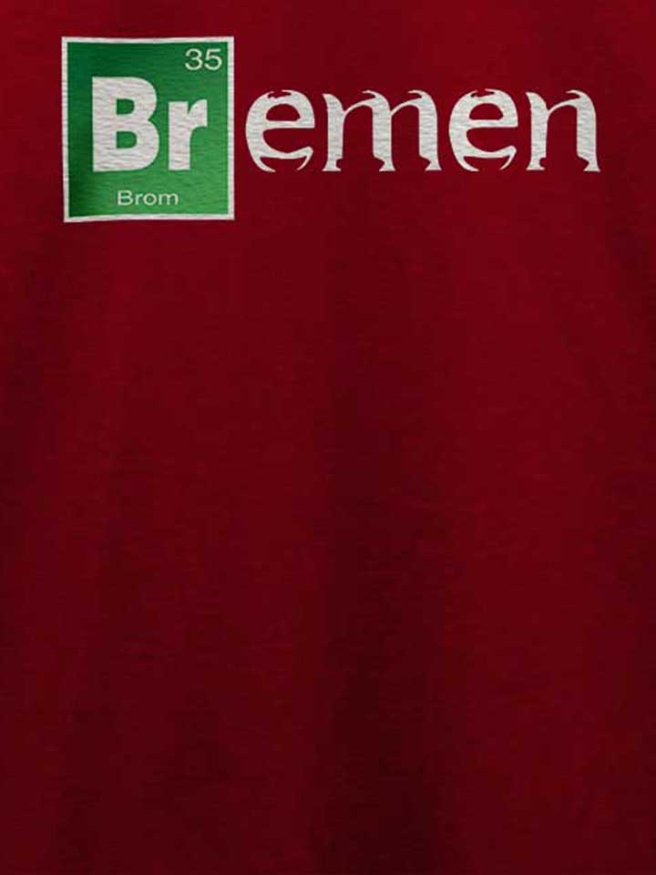 bremen-t-shirt bordeaux 4