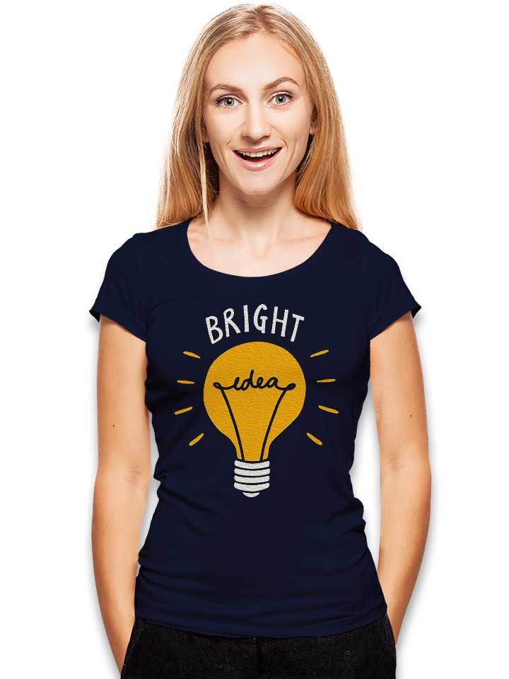 bright-idea-damen-t-shirt dunkelblau 2
