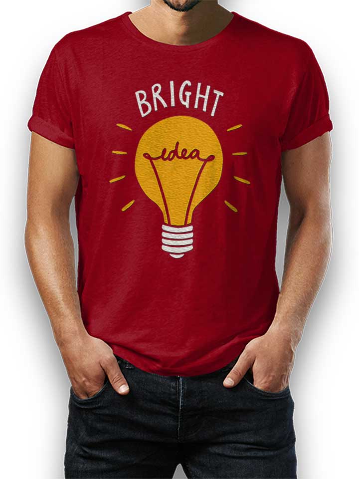 Bright Idea T-Shirt maroon L