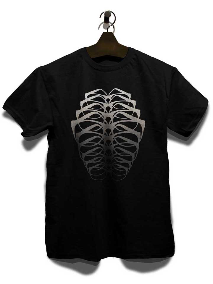 brille-skelett-t-shirt schwarz 3