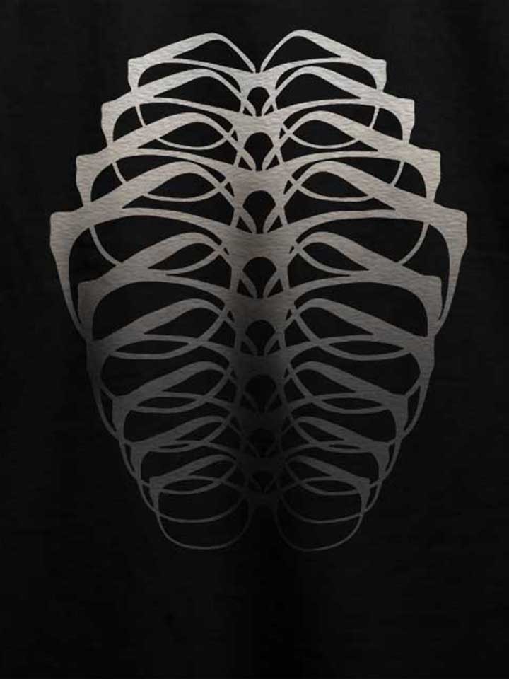 brille-skelett-t-shirt schwarz 4