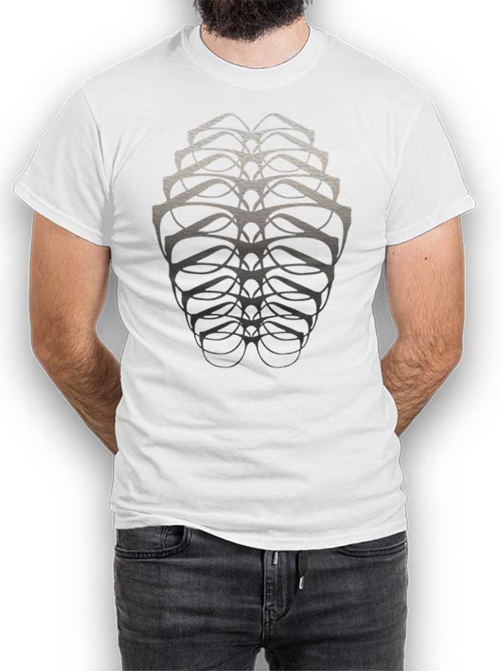 brille-skelett-t-shirt weiss 1