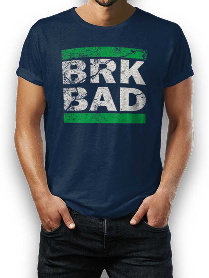 brk-bad-vintage-t-shirt dunkelblau 1