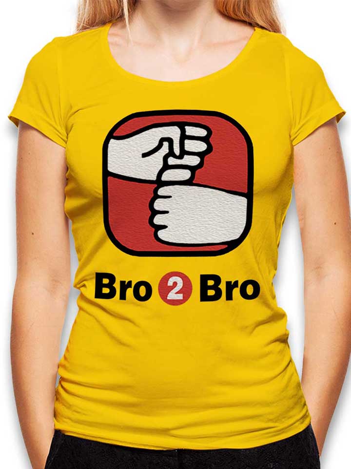 Bro 2 Bro Womens T-Shirt yellow L