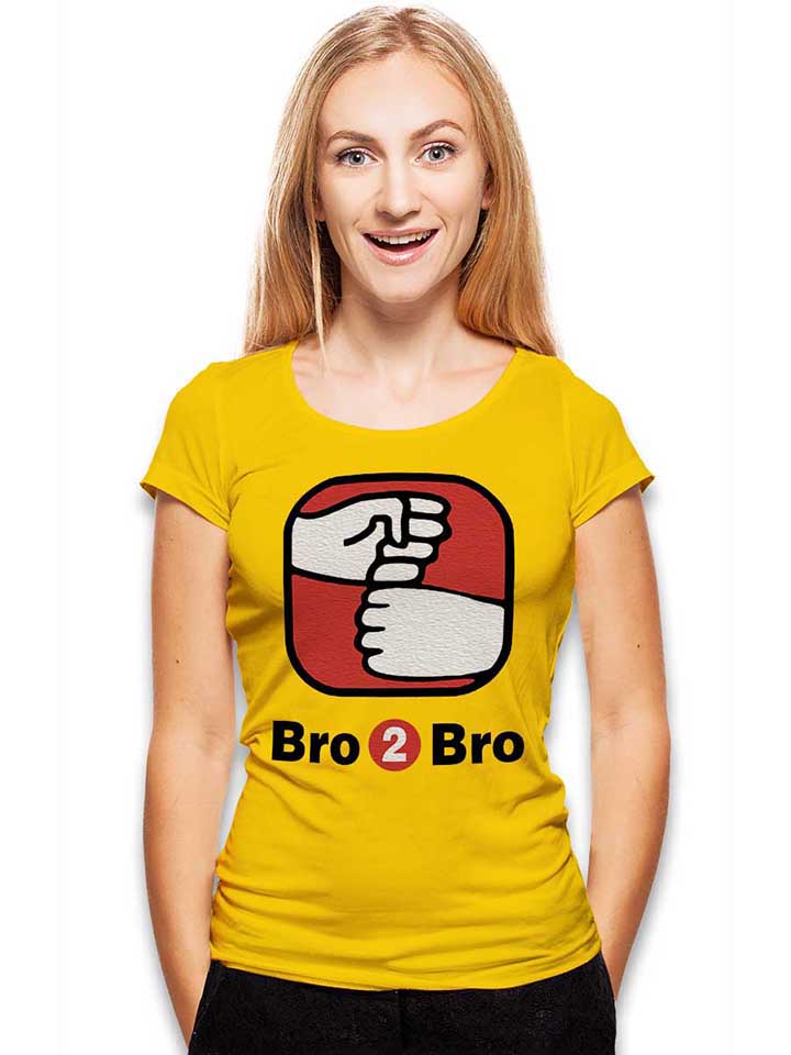 bro-2-bro-damen-t-shirt gelb 2