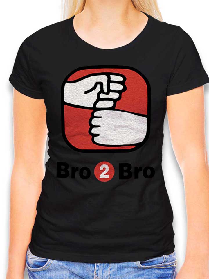 Bro 2 Bro T-Shirt Donna nero L