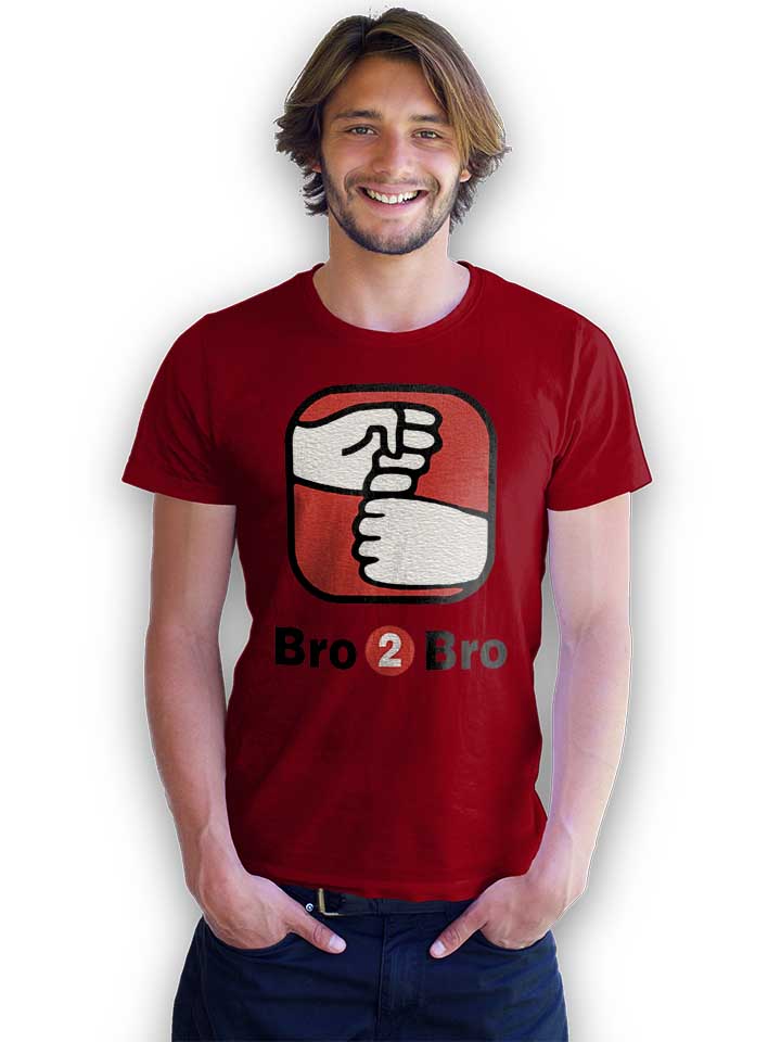 bro-2-bro-t-shirt bordeaux 2