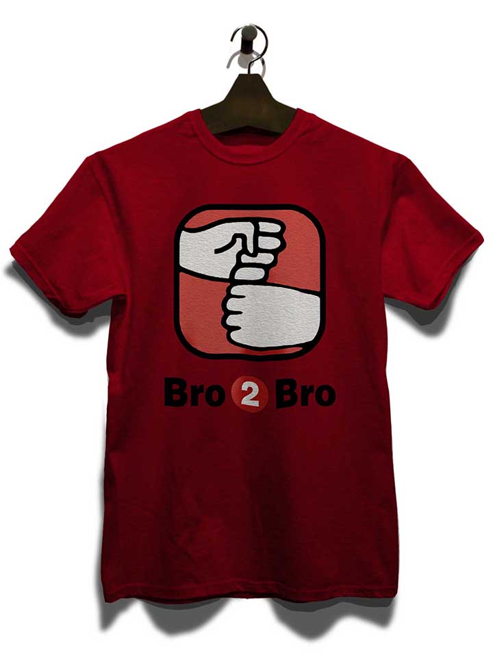 bro-2-bro-t-shirt bordeaux 3