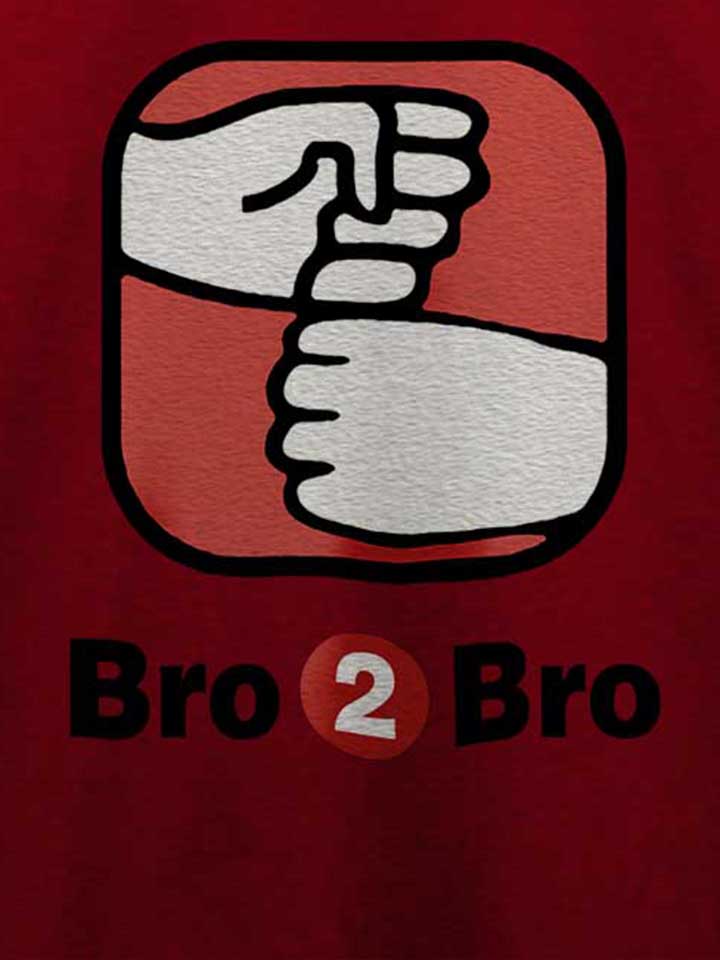 bro-2-bro-t-shirt bordeaux 4