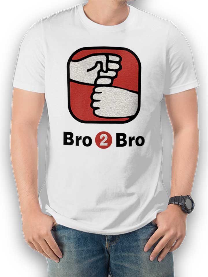 Bro 2 Bro T-Shirt weiss L