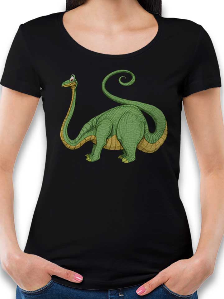 Brontosaurus Damen T-Shirt schwarz L