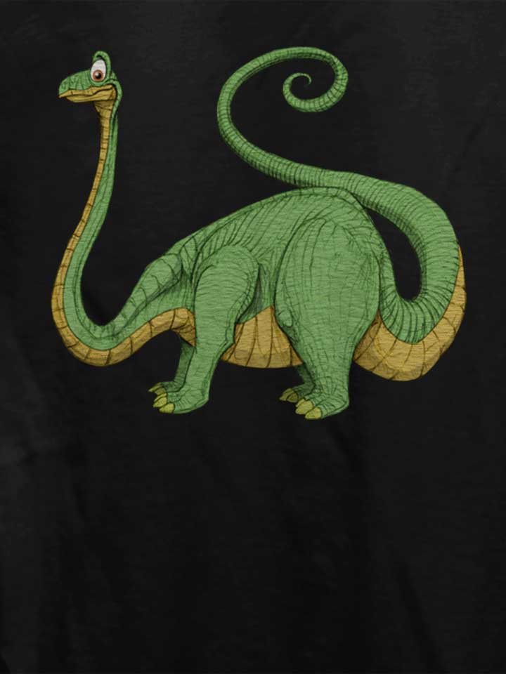 brontosaurus-damen-t-shirt schwarz 4