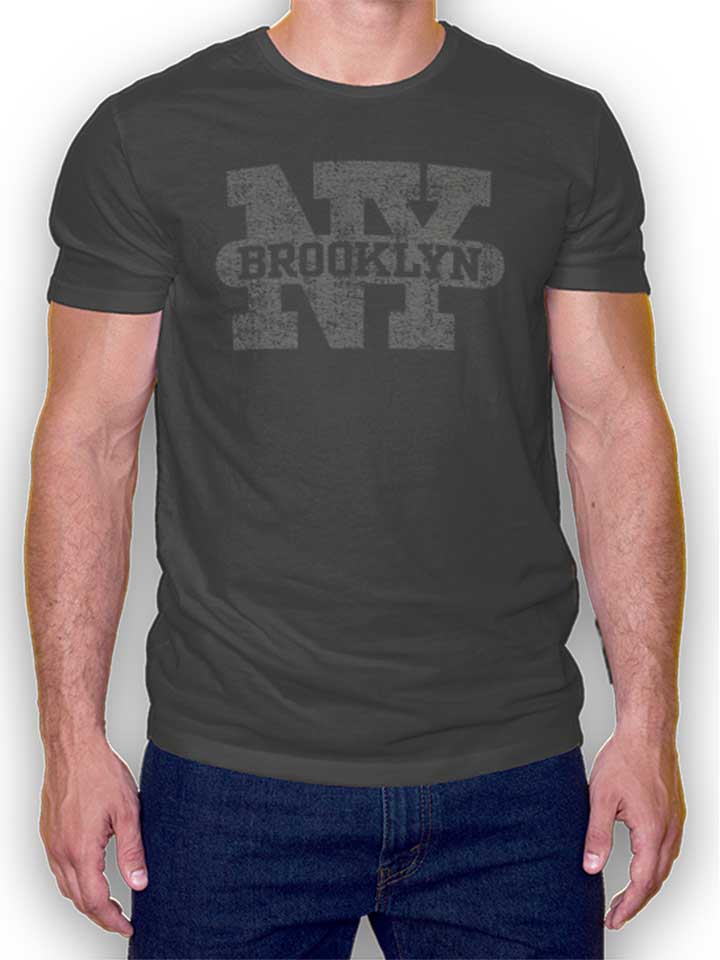 Brooklyn New York T-Shirt gris-fonc L