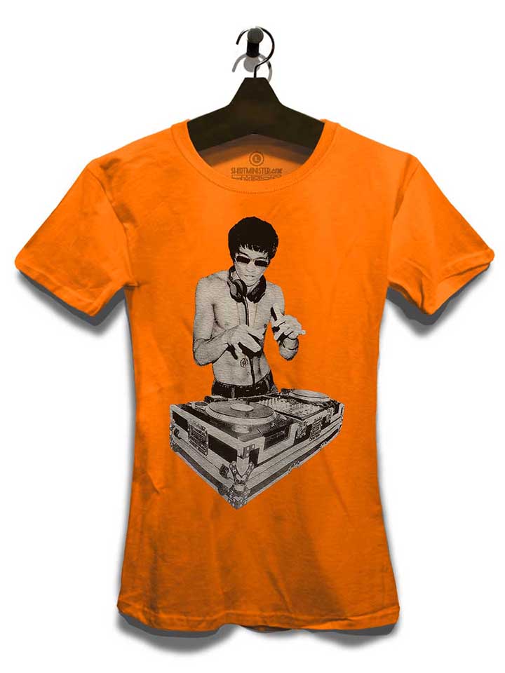 bruce-lee-dj-avengers-damen-t-shirt orange 3