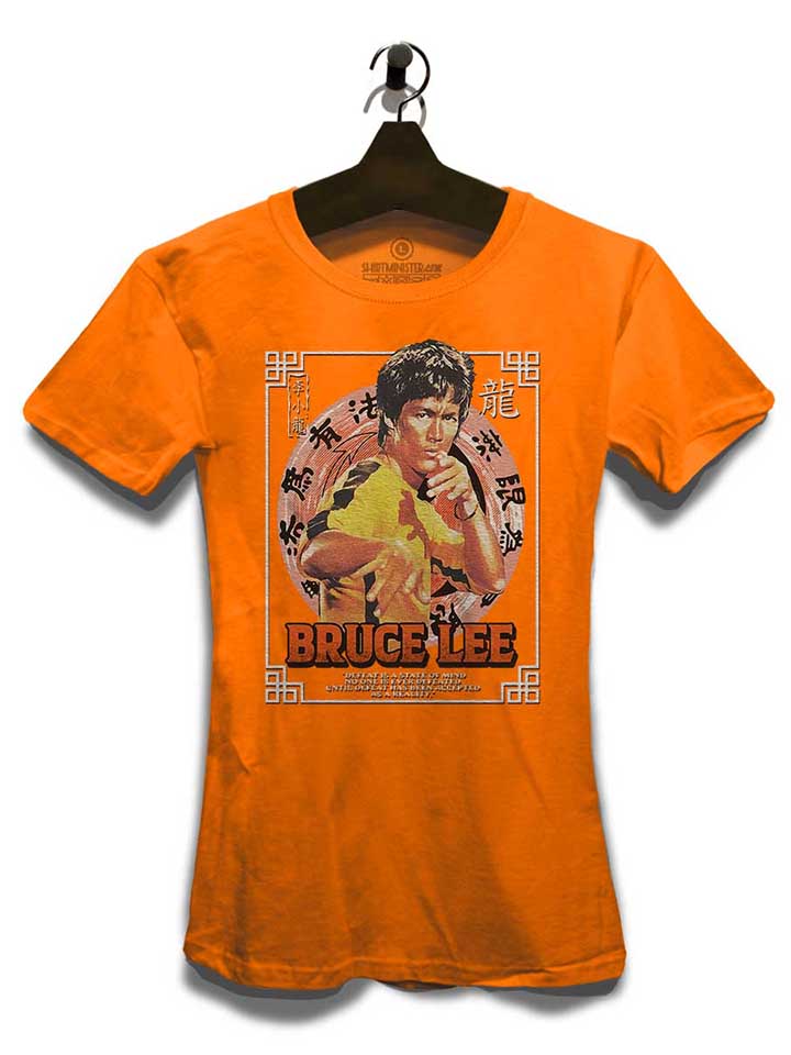 bruce-lee-damen-t-shirt orange 3