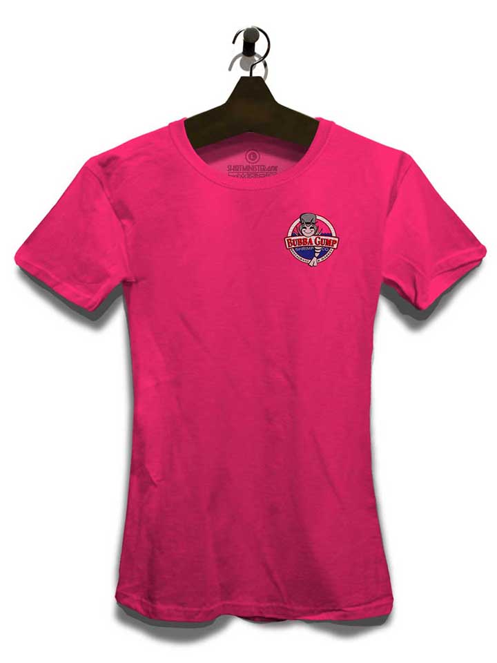 bubba-gump-shrimp-company-chest-print-damen-t-shirt fuchsia 3