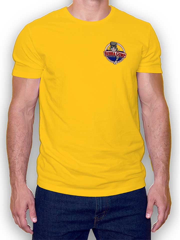 Bubba Gump Shrimp Company Chest Print T-Shirt giallo L